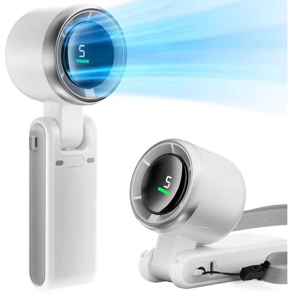 Outdoor Power With Timer - Mini ventilatore da collo da 10000mAh,