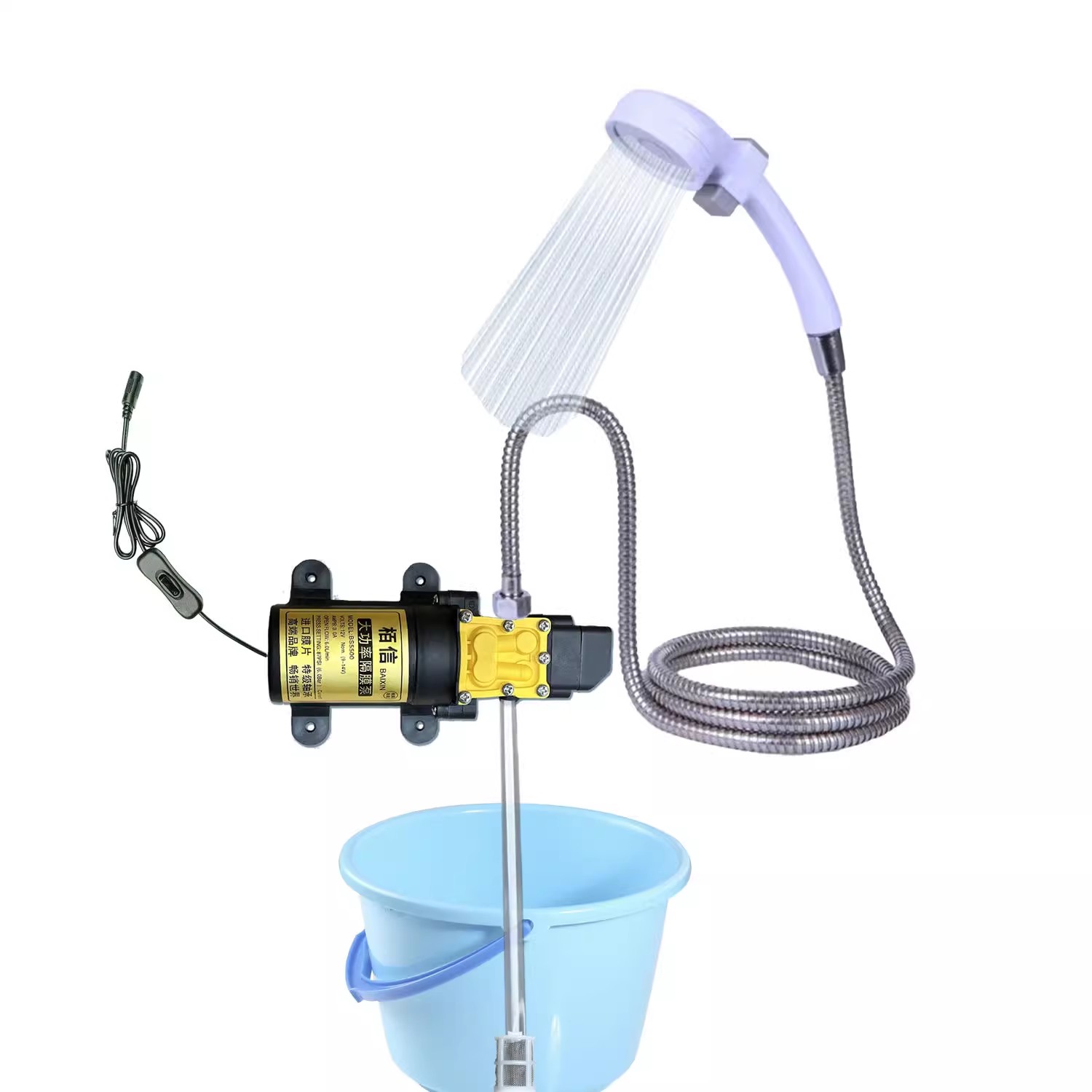 Outdoor Power Washer - Set doccia da campeggio esterno con