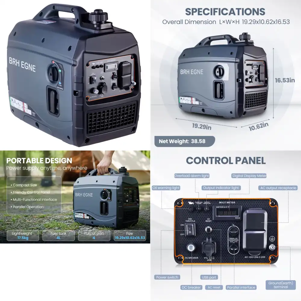 Portable Generator Inverter - Generatore Inverter Silenzioso YHS 2500W 3kW,