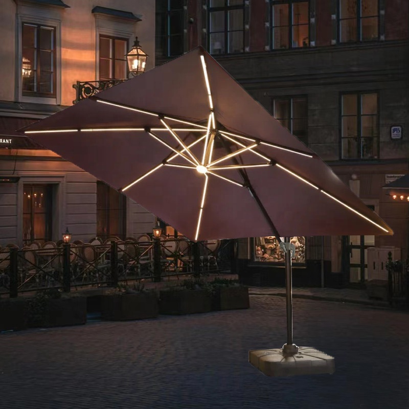 Outdoor Power Direct - Ombrellone Romano di Lusso con Illuminazione