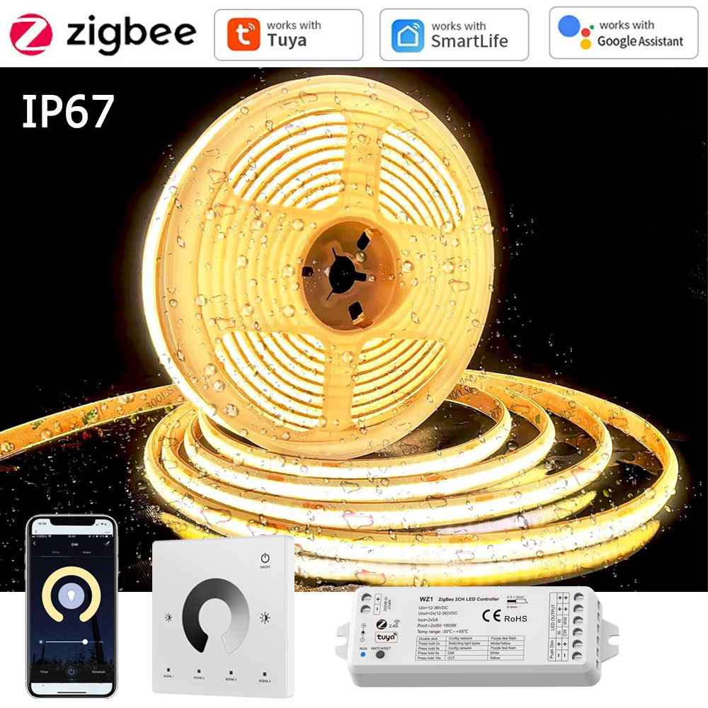 Outdoor Power Point Zigbee - Striscia LED COB Impermeabile Tuya Zigbee