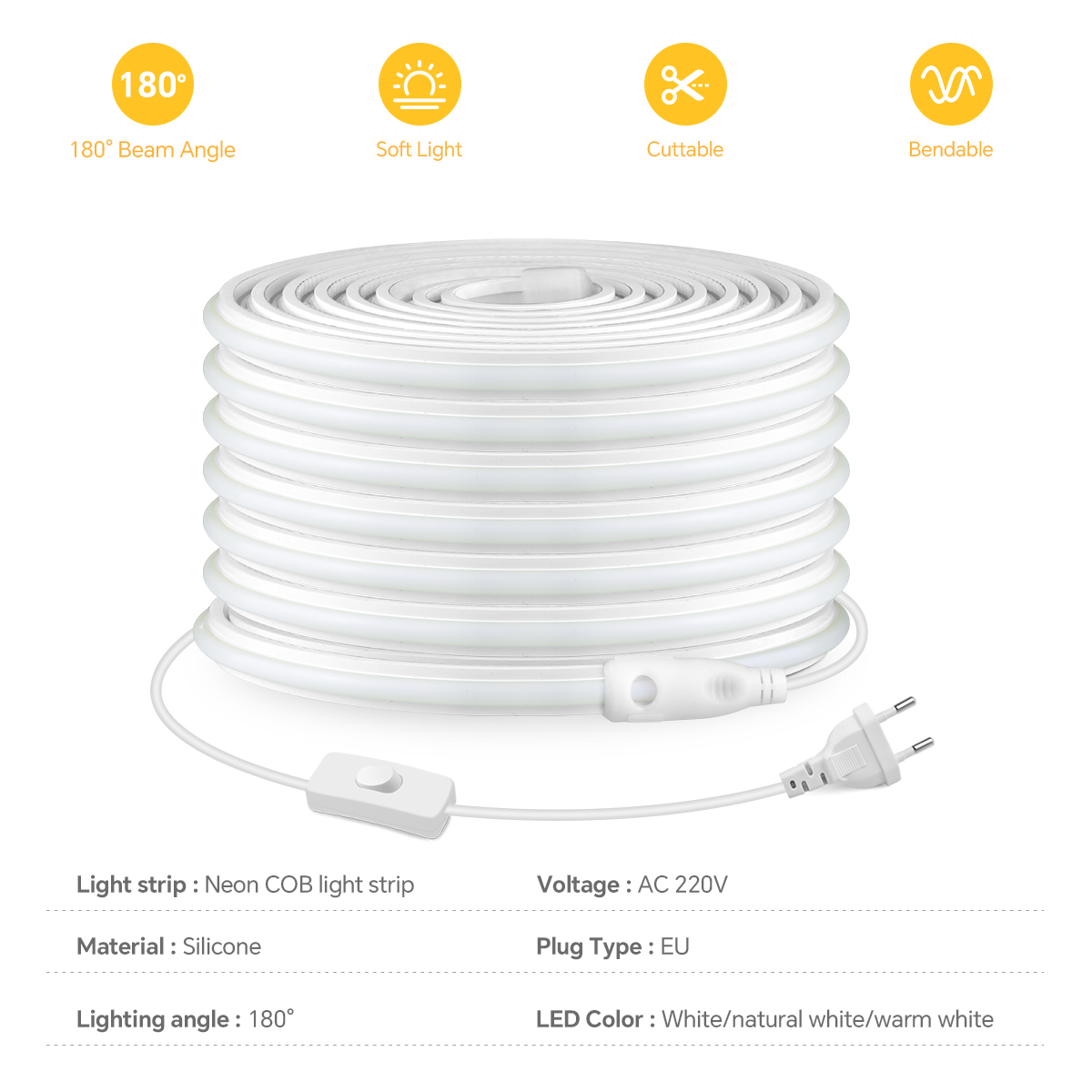 Striscia LED COB 220V Striscia - Outdoor Power Hub recensione e prezzo