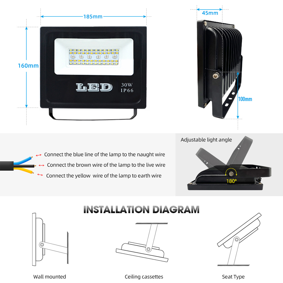 Proiettore LED 30W RGBWC Smart - Outdoor Power Point Zigbee recensione e prezzo
