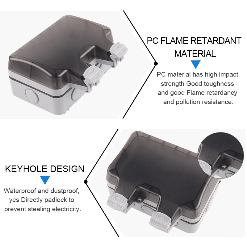 IP66 EU Germany Standard imper - Outdoor Power Outlet Waterproof recensione e prezzo