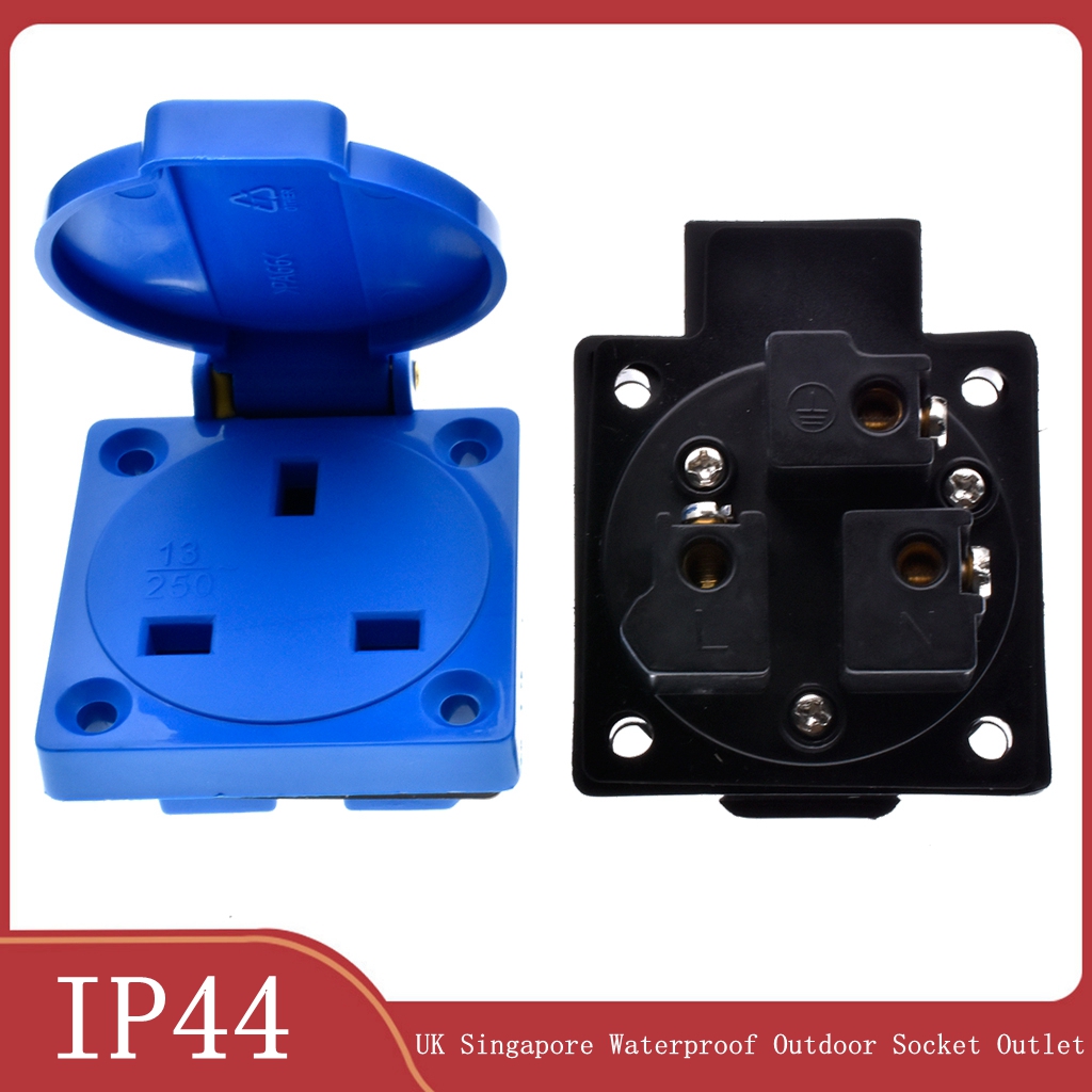 1 pz Gran Bretagna Nero Blu 13 - Outdoor Power Receptacle recensione e prezzo