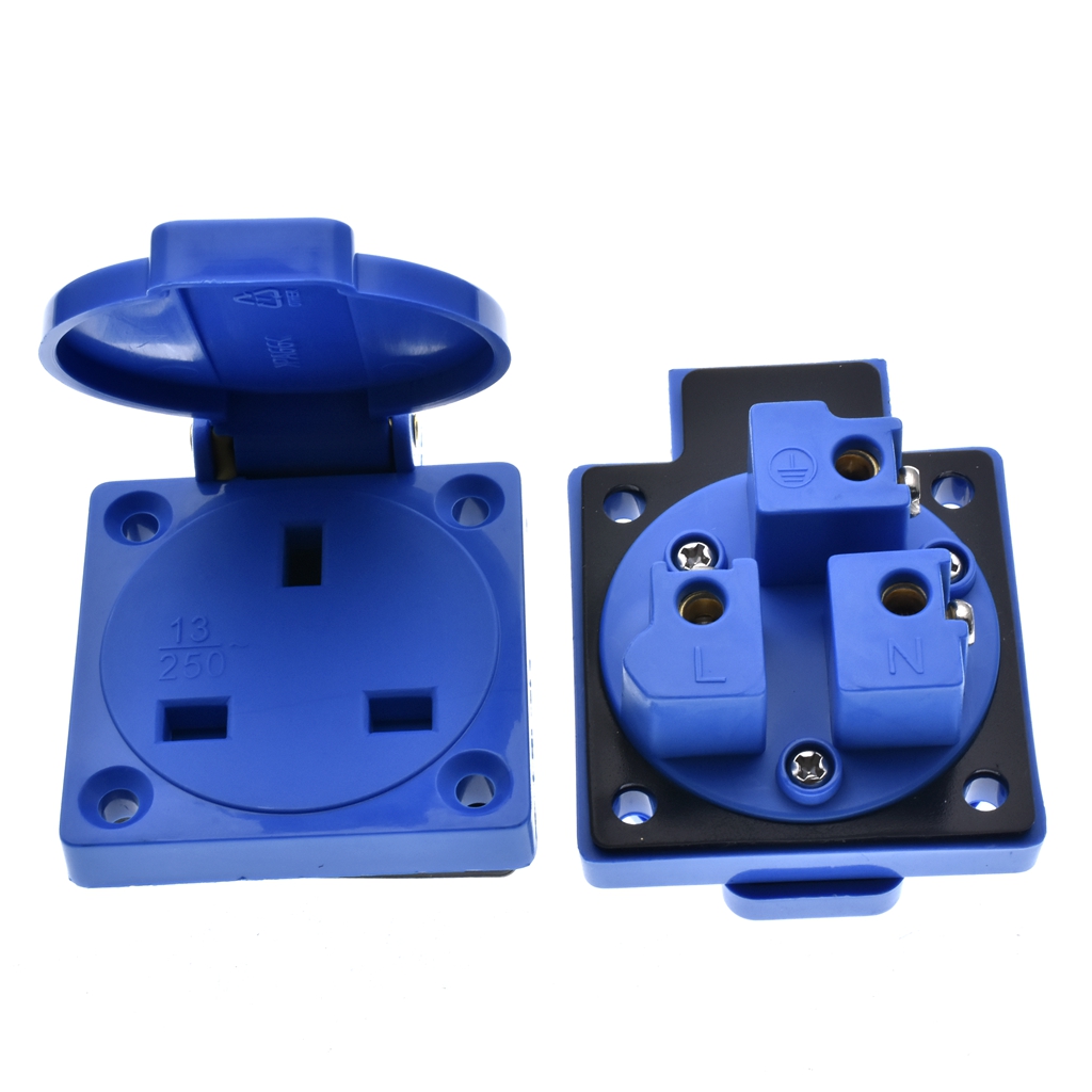 1 pz Gran Bretagna Nero Blu 13 - Outdoor Power Receptacle recensione e prezzo