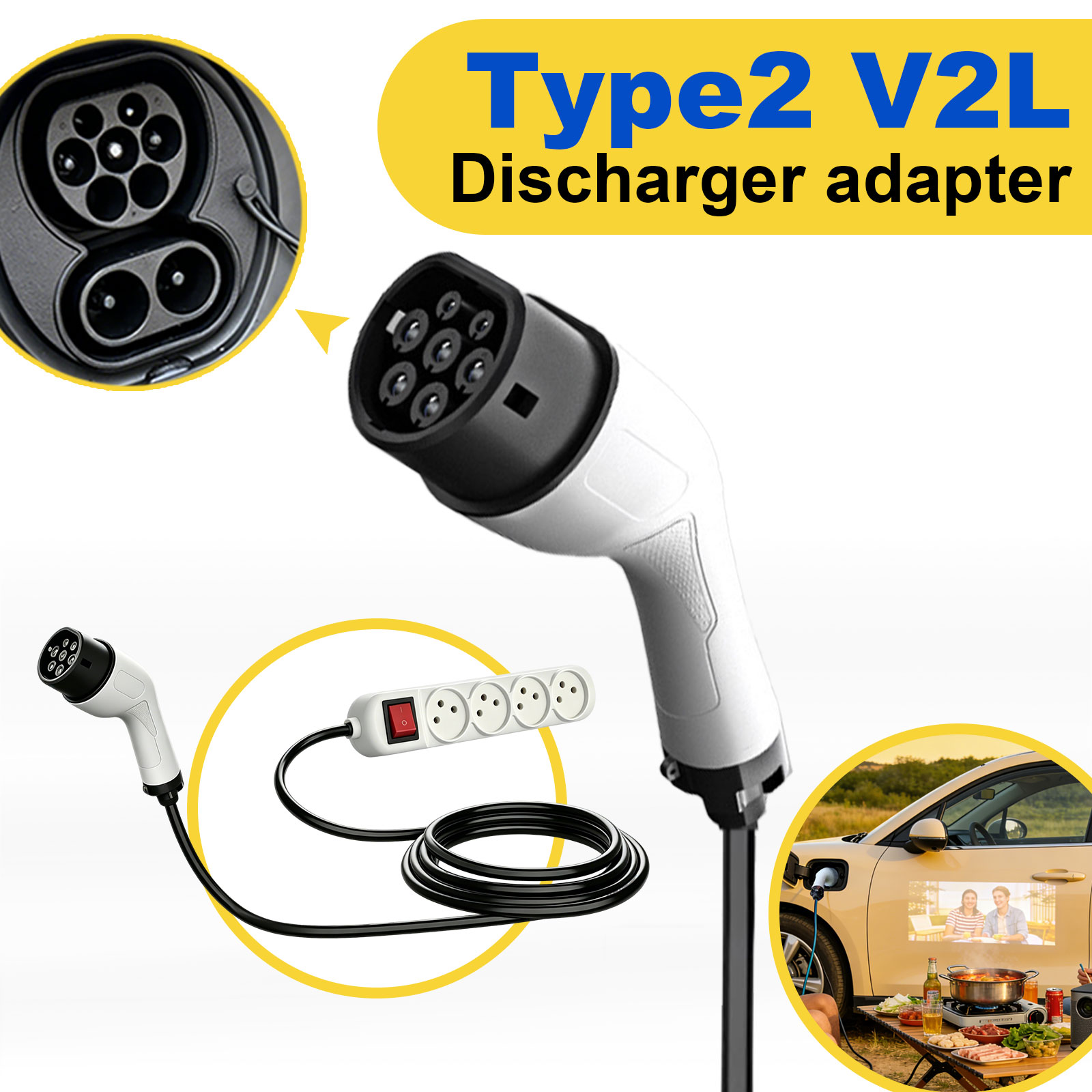 Adattatore di scarico V2L Tipo - Outdoor Power Hub recensione e prezzo