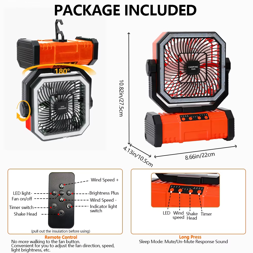 Ventilatore da Campeggio 20000 - Outdoor Power With Timer recensione e prezzo