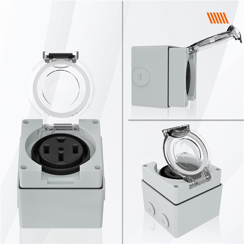 ABZL 6X 50Amp Power Outlet Box - Outdoor Power Receptacle recensione e prezzo