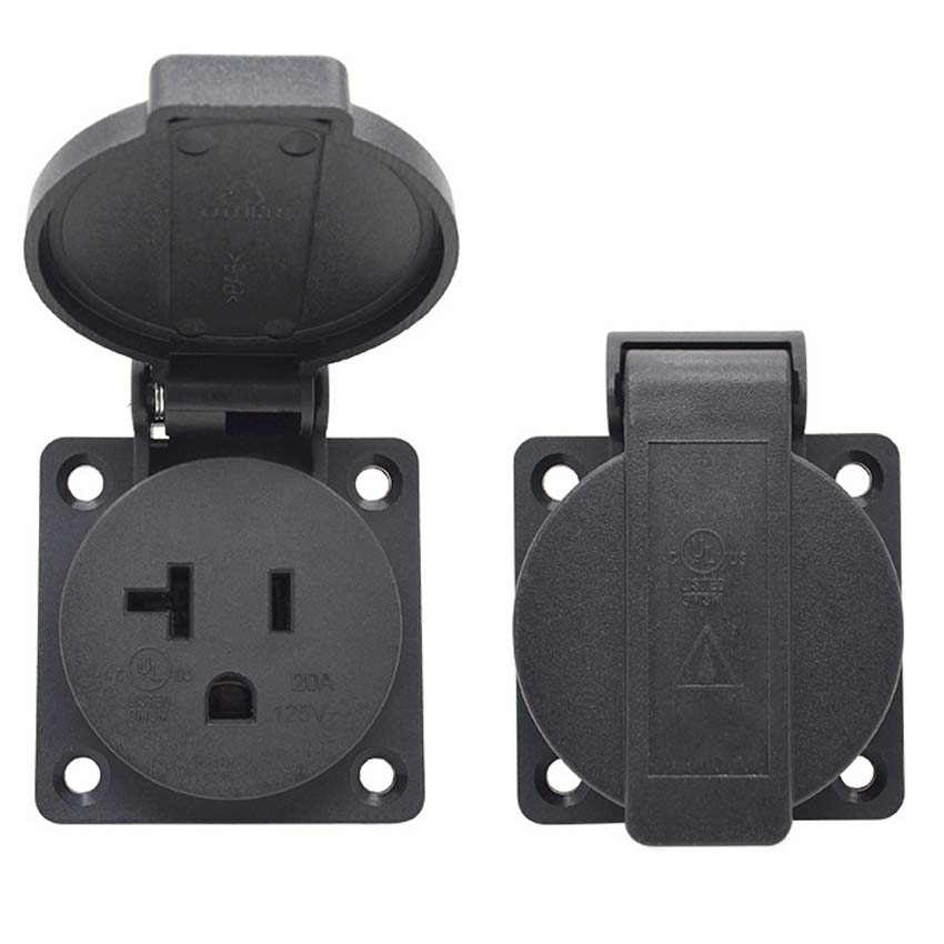 Nero 125V 15A 20A IP44 CE Amer - Outdoor Power Receptacle recensione e prezzo