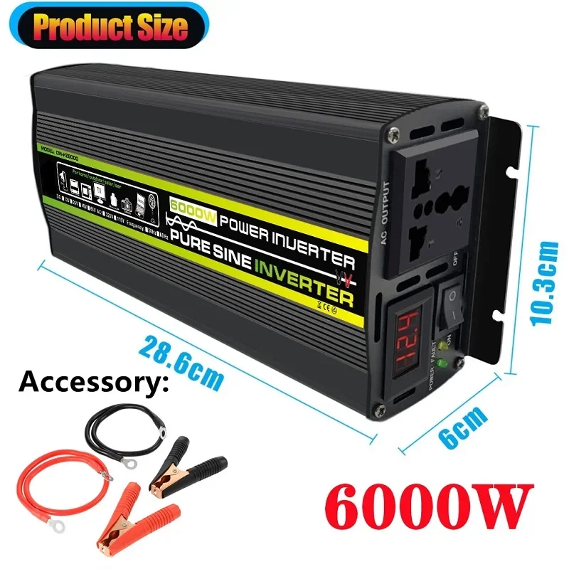 6000W DC12/24V a AC 220V Onda  - Outdoor Power Inverter recensione e prezzo