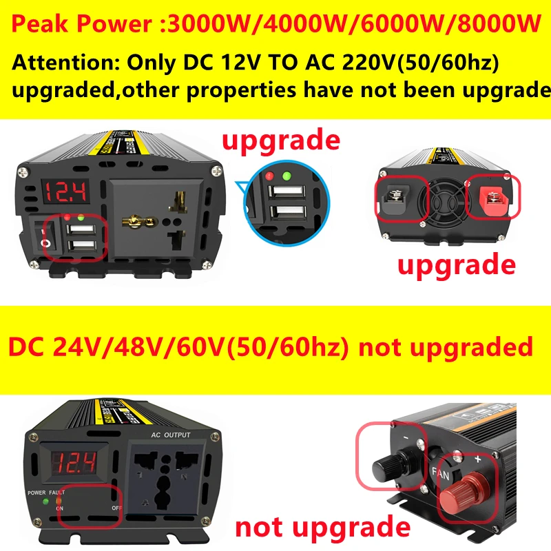6000W DC12/24V a AC 220V Onda  - Outdoor Power Inverter recensione e prezzo