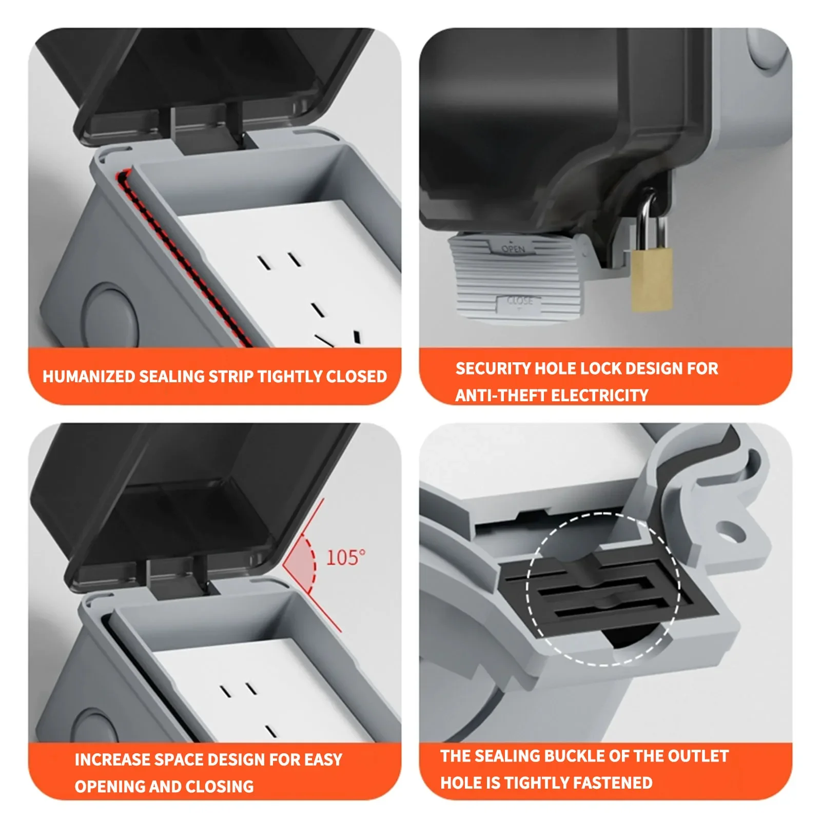Pannello di Ricarica Industria - Outdoor Power Outlet Waterproof recensione e prezzo