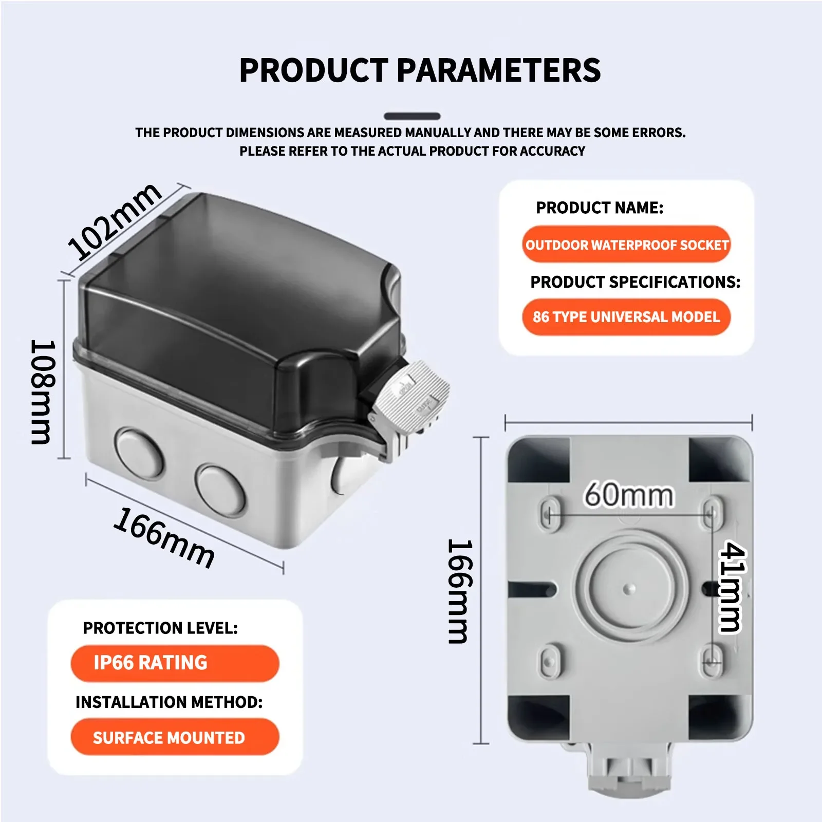 Pannello di Ricarica Industria - Outdoor Power Outlet Waterproof recensione e prezzo