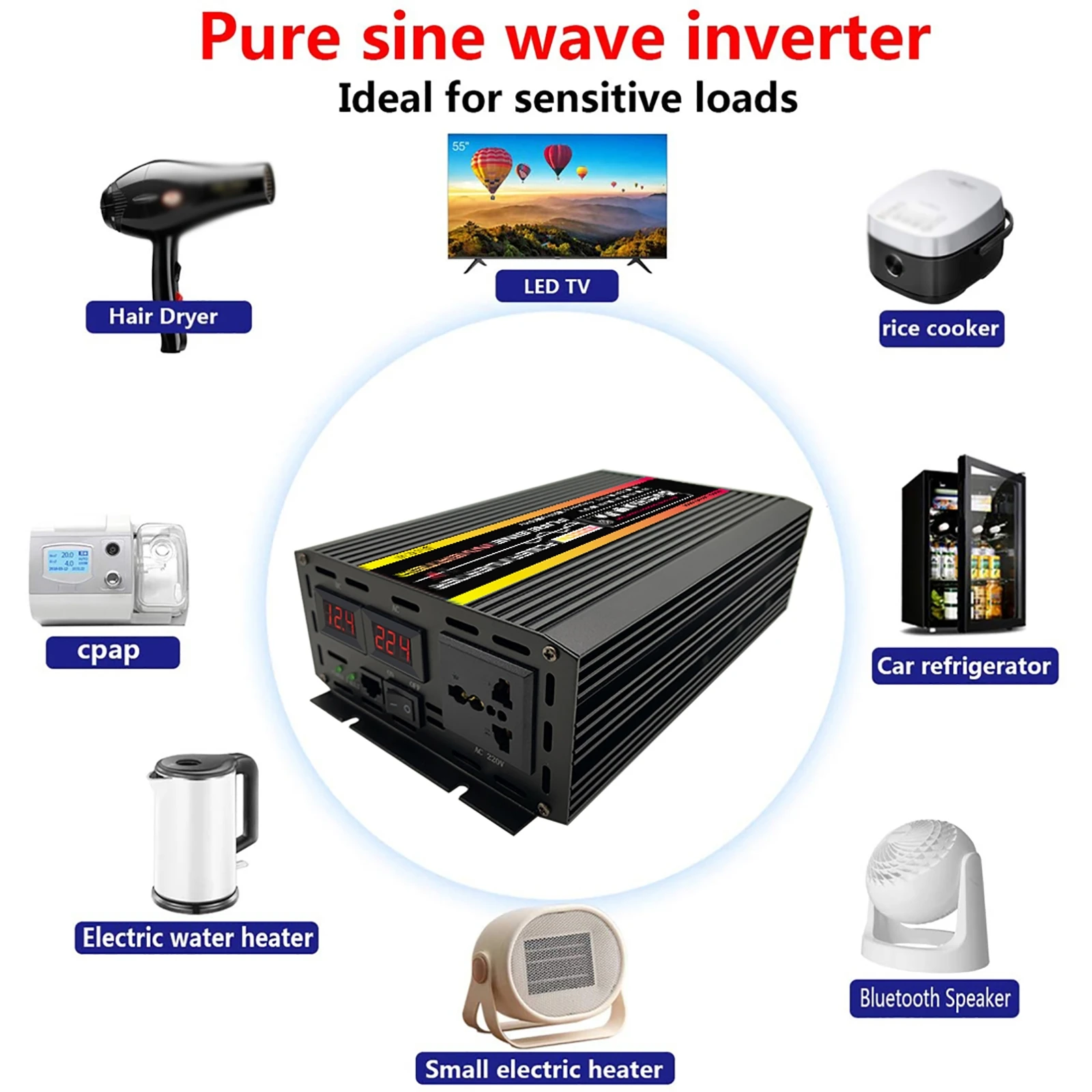 Inverter a onda sinusoidale pu - Outdoor Power Inverter recensione e prezzo